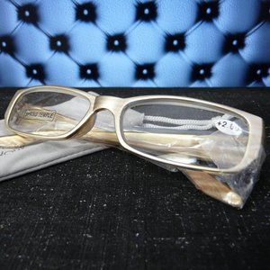 Joy Mangano Reader Glasses +2.00 - Linen